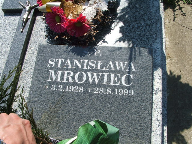 Stanisława Mrowiec - Nieuważna 1928 Świnna - Grobonet - Wyszukiwarka osób pochowanych