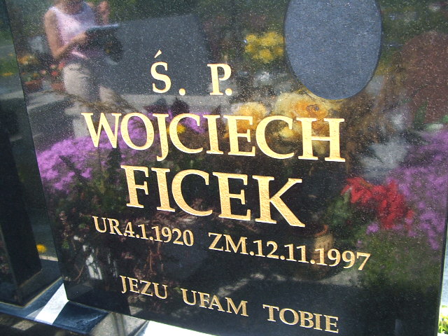 Wojciech Ficek 1920 Świnna - Grobonet - Wyszukiwarka osób pochowanych