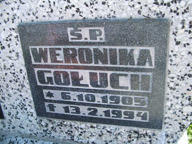 Weronika Gołuch 1905 Świnna - Grobonet - Wyszukiwarka osób pochowanych