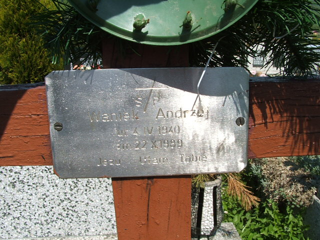 Andrzej Waniek 1940 Świnna - Grobonet - Wyszukiwarka osób pochowanych