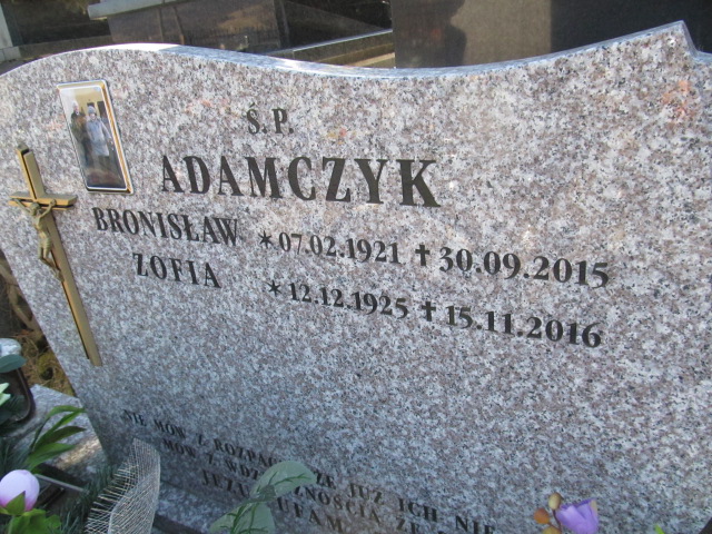 Zofia Adamczyk 1925 Świnna - Grobonet - Wyszukiwarka osób pochowanych