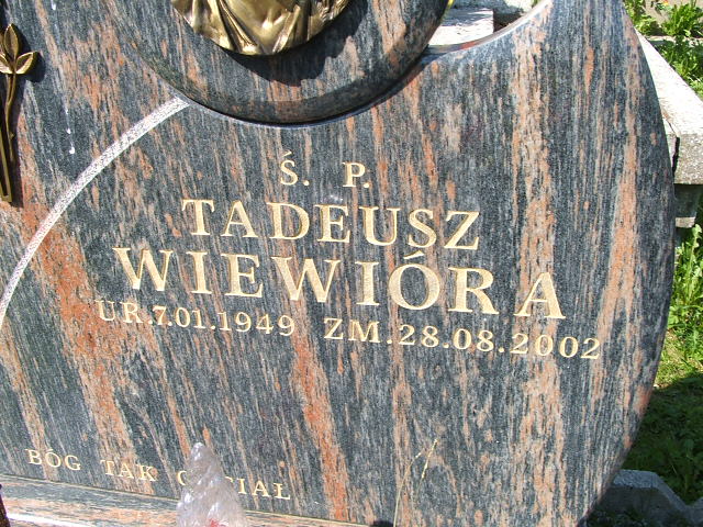 Tadeusz Wiewióra 1949 Świnna - Grobonet - Wyszukiwarka osób pochowanych