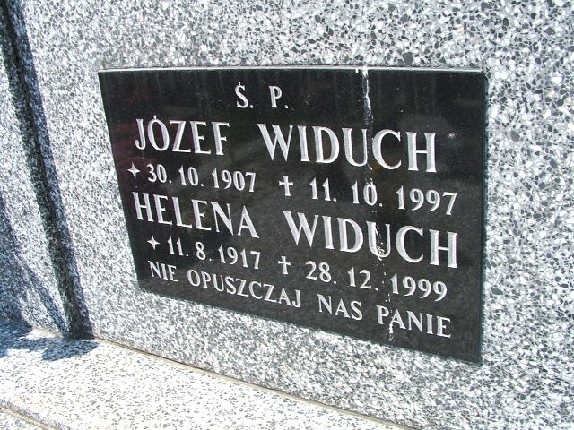 Helena Widuch 1917 Świnna - Grobonet - Wyszukiwarka osób pochowanych