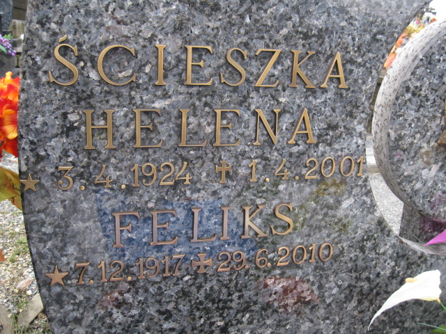 Helena Ścieszka 1924 Świnna - Grobonet - Wyszukiwarka osób pochowanych