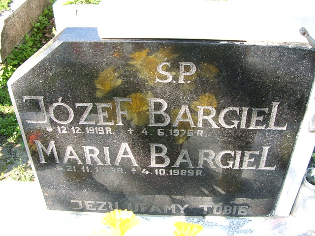 Maria Bargiel 1919 Świnna - Grobonet - Wyszukiwarka osób pochowanych