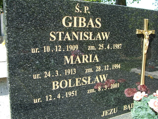 Maria Gibas 1913 Świnna - Grobonet - Wyszukiwarka osób pochowanych